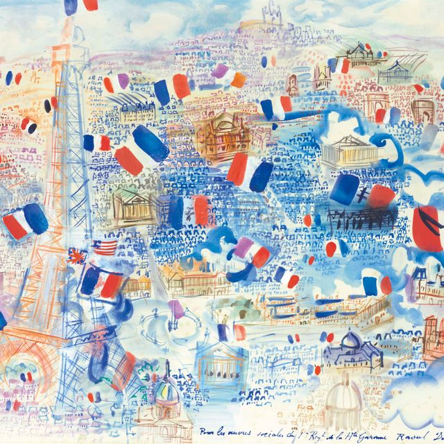 Raoul Dufy — Парижская набережная и Эйфелева башня
