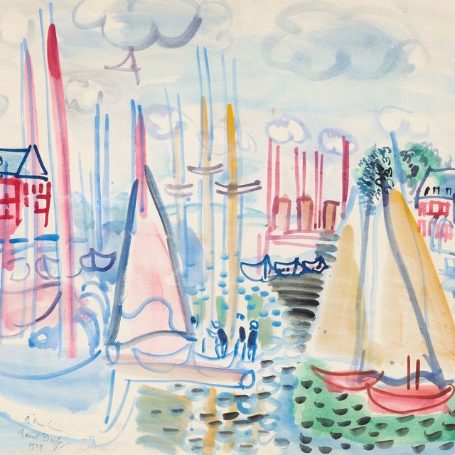 Raoul Dufy — Танцующие вуали в порту Довиля