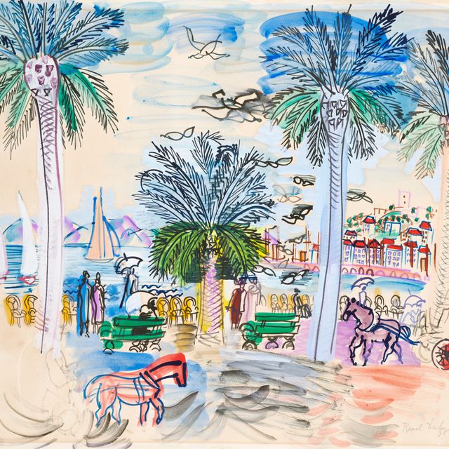 Raoul Dufy — Канны, набережная Круазетт