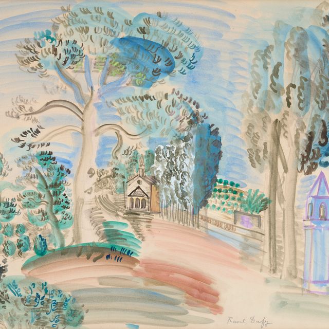 Raoul Dufy — Часовня на поле для гольфа Хуан