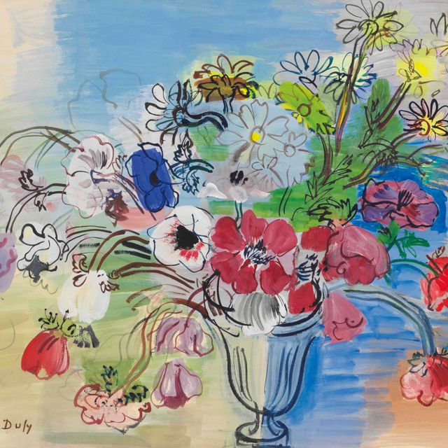 Raoul Dufy — Флер, букет анемонов и маргариток