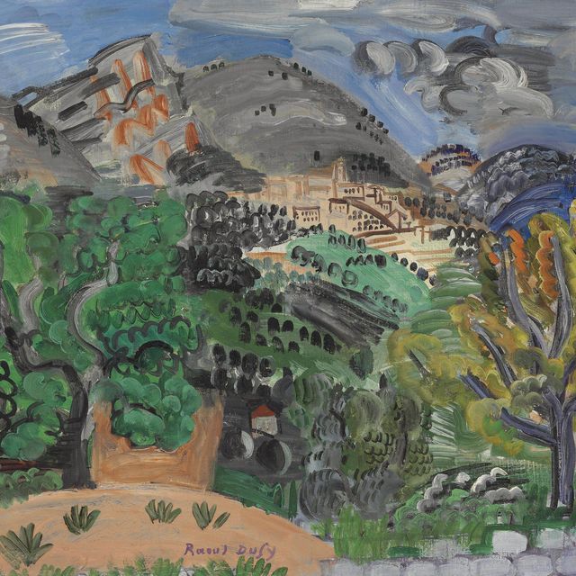 Raoul Dufy — Деревня и озеро Сен-Жанне