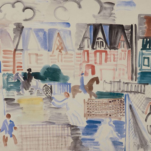 Raoul Dufy — Довиль, Любители тенниса и кавалеры
