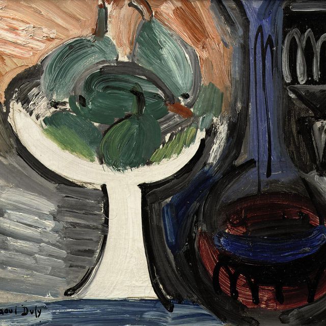 Raoul Dufy — Натюрморт с грушами в вазе