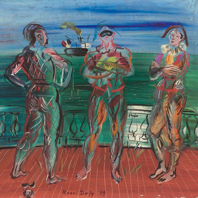 Raoul Dufy — Трое арлекинов