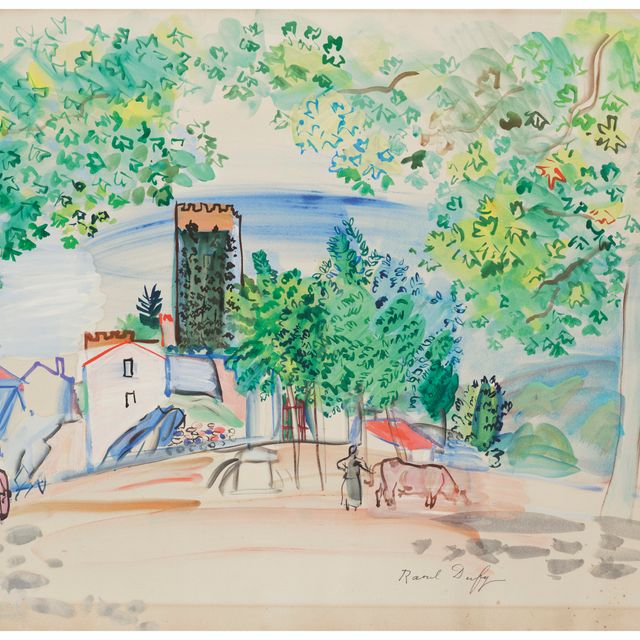 Raoul Dufy — Улица Тур-де-Верне-ле-Бен