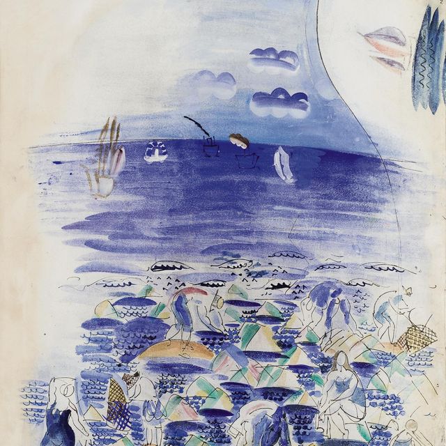 Raoul Dufy — Туристы и путешественницы на берегу моря