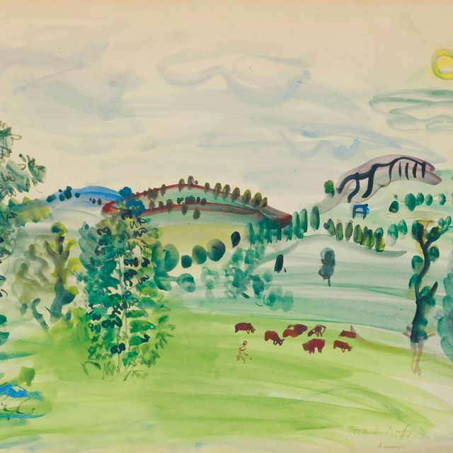 Raoul Dufy — Пейсаж д'Овернь, Ла Бурбуль