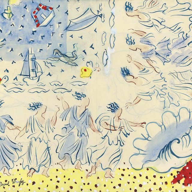 Raoul Dufy — Les Ménades, étude pour le ballet "Palm Beach" ( recto ); Etude de nu ( verso )