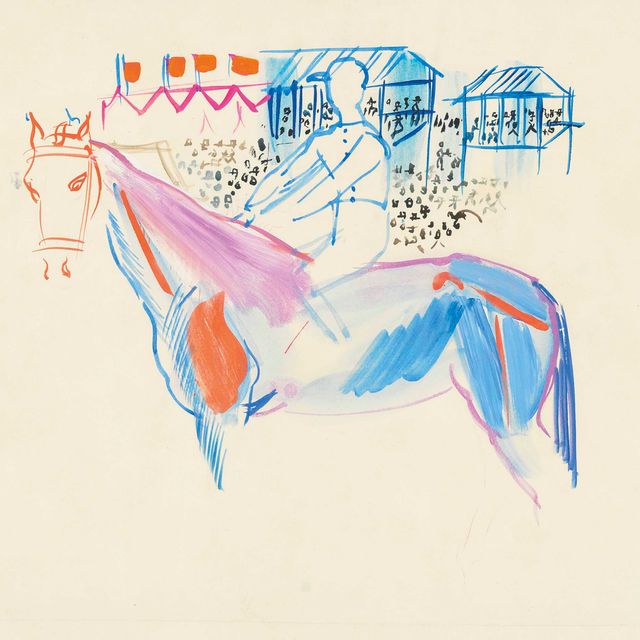 Raoul Dufy — Cheval à Epsom