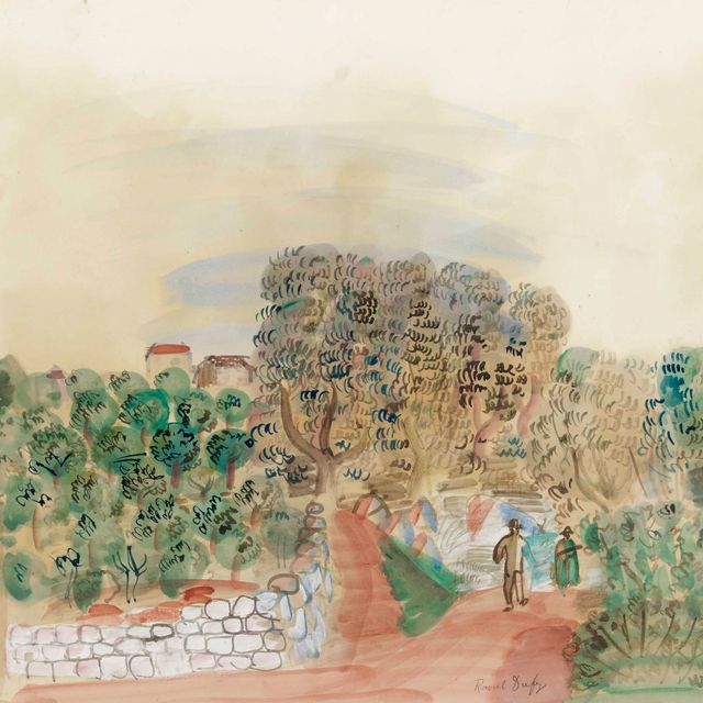 Raoul Dufy — Oliviers et chapelle