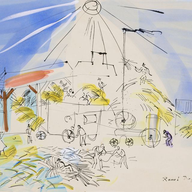 Raoul Dufy — Dépiquage au soleil