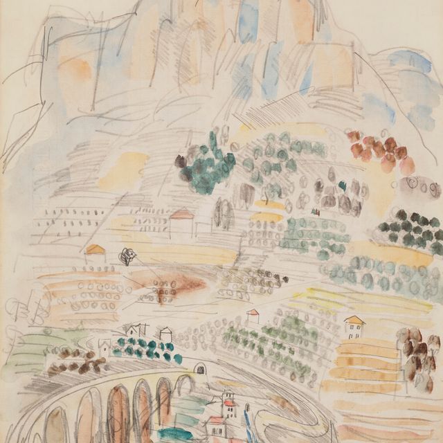 Raoul Dufy — Vue de Vence au pied de Saint-Jeannet