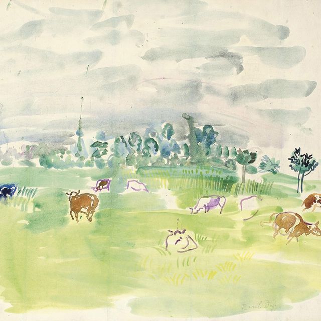 Raoul Dufy — Troupeau dans la prairie