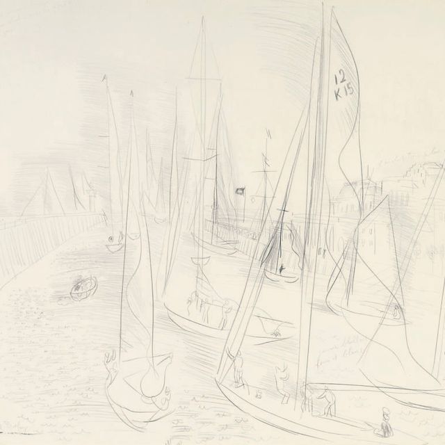 Raoul Dufy — Les yachts à Deauville