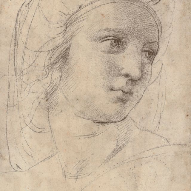 Raphael — Head of a muse