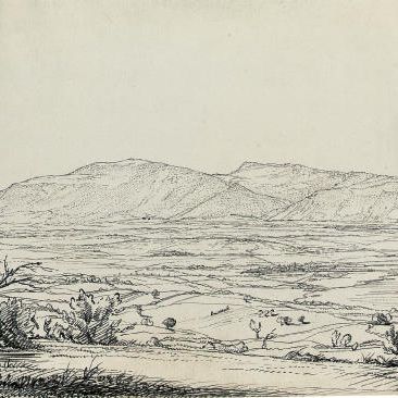 Raphael — View of a broad valley with a distant settlement