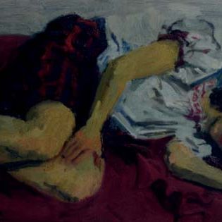 Raphael — A girl lying on a bed