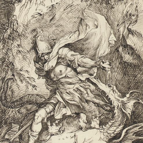 Raphael — Jason and the Dragon, after Rosa