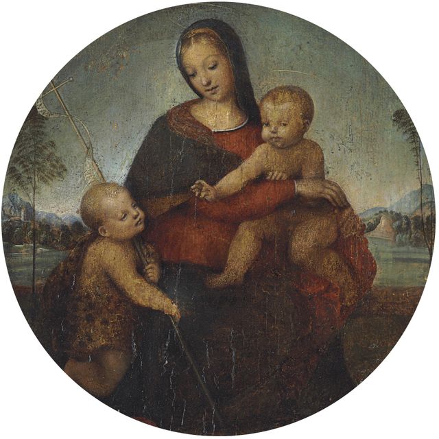 Raphael — The Madonna and Child with Saint John the Baptist