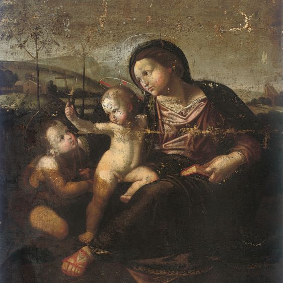 Raphael — The Madonna and Child with the Infant Saint John the Baptist