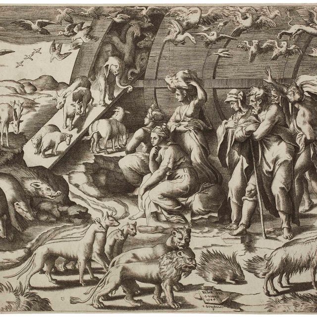 Raphael — Noah and the Animals leaving the Ark