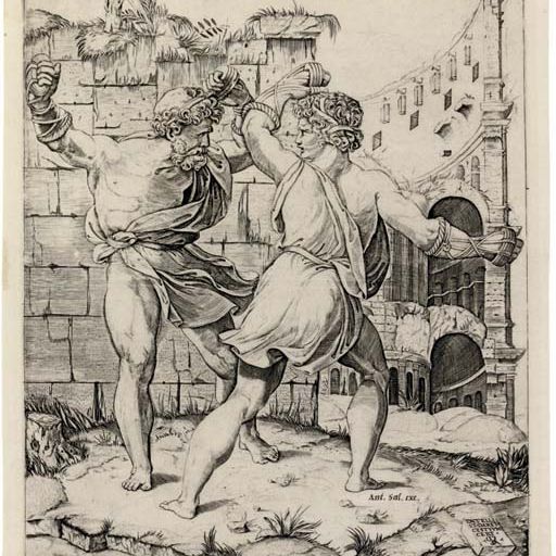 Raphael — Entellus and Dares (B. 195)