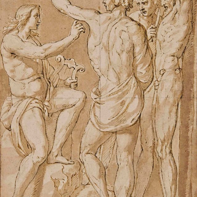 Raphael — Apollon et Marsyas, d'après Raphaël