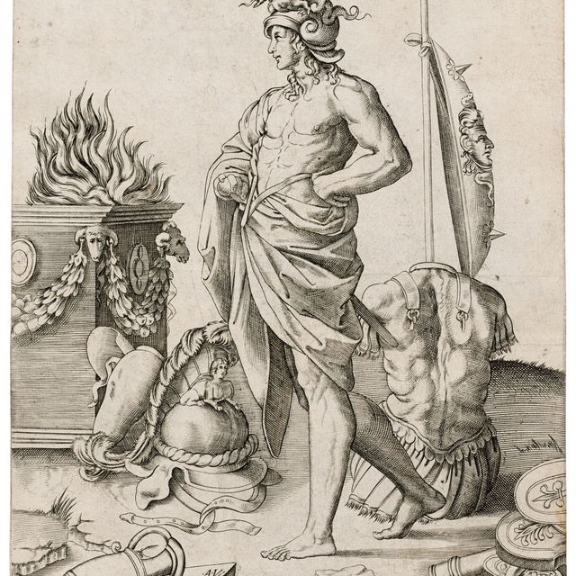 Raphael — A Young Warrior before an Altar (Alcibiades)