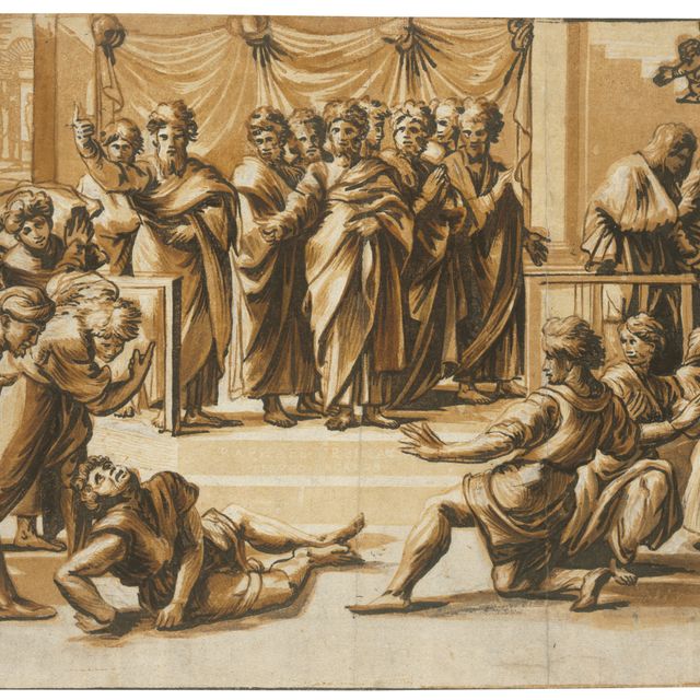 Raphael — Death of Ananias