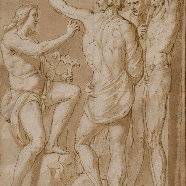 Raphael — Apollon et Marsyas, d'après Raphaël