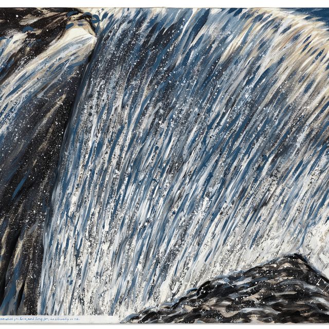 Raymond Pettibon — Untitled ( Part of that blue heaven which you love, and long for…)