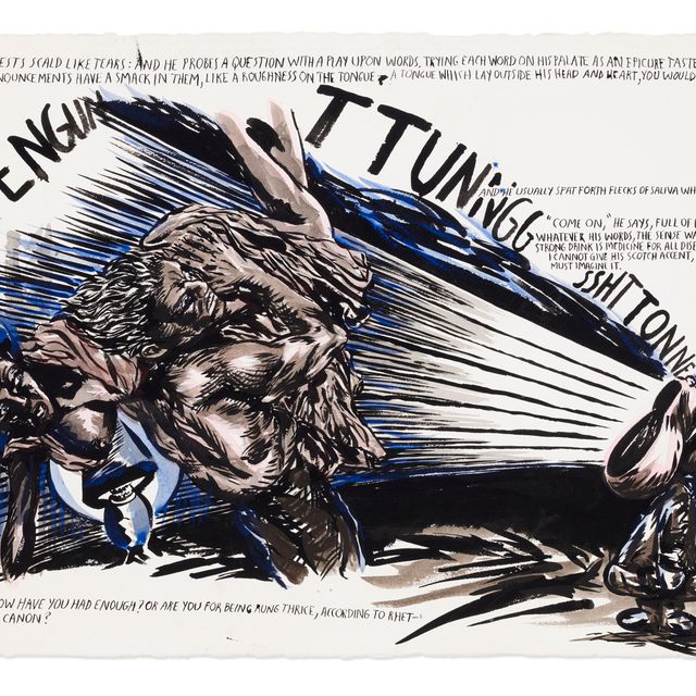 Raymond Pettibon — No Title (His jests scald)