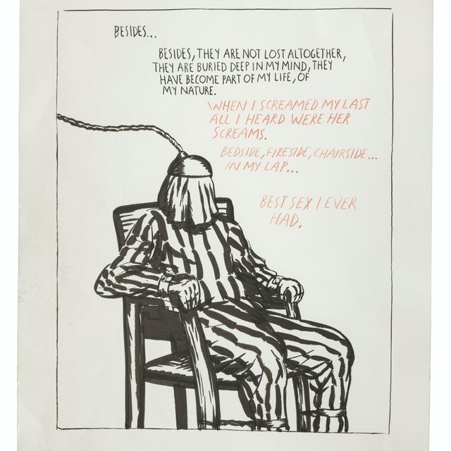 Raymond Pettibon — No Title (Besides... besides, they)