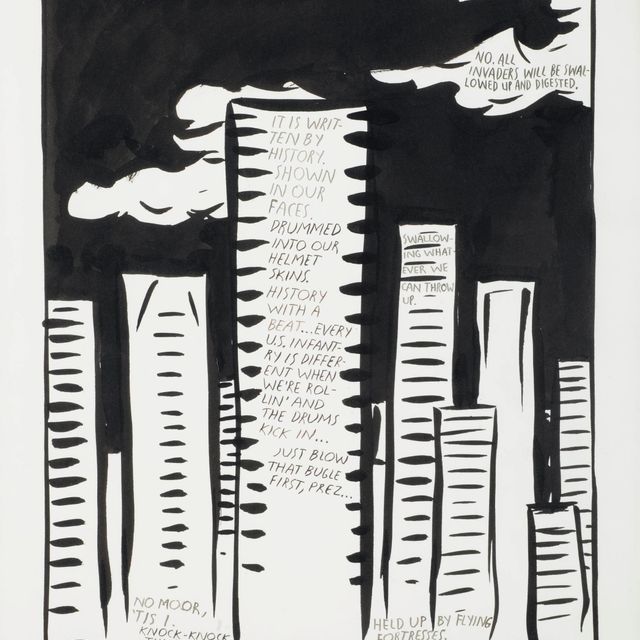 Raymond Pettibon — UNTITLED (CAPTAIN, THESE MOORS SHALL...)