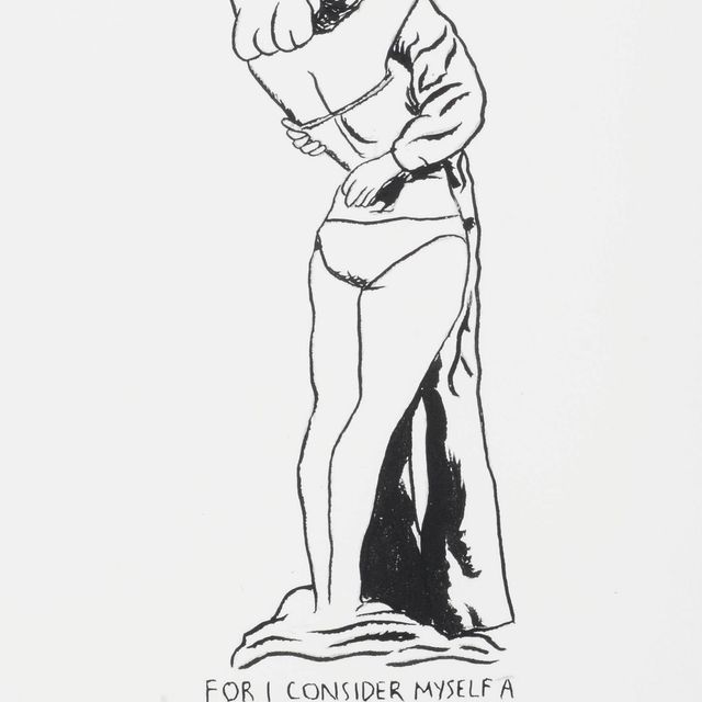 Raymond Pettibon — UNTITLED (FOR I CONSIDER MYSELF A REPORTER IN THIS MATTER, NOT A PARTICIPANT)