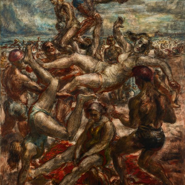 Reginald Marsh — Пляж Кони-Айленд, № 3