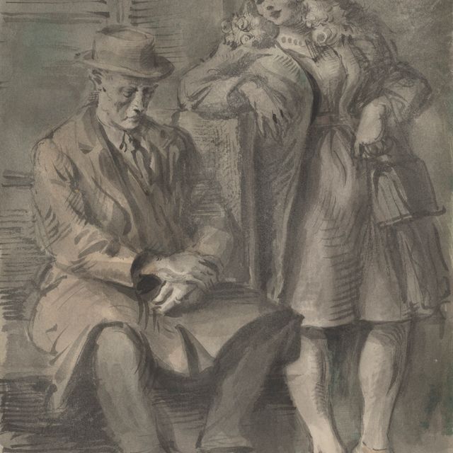 Reginald Marsh — В ожидании поезда