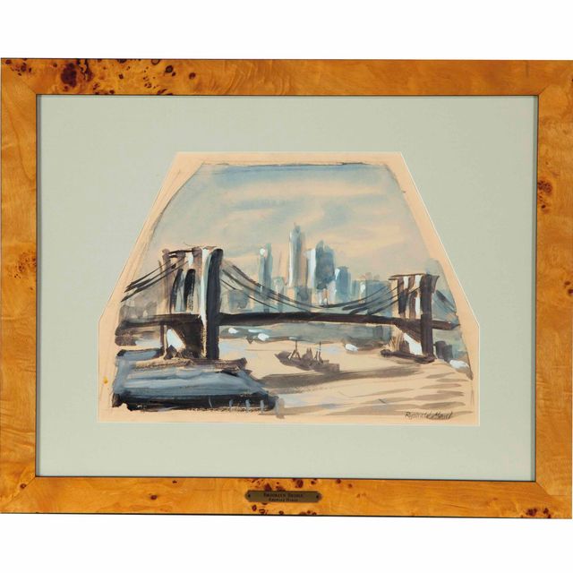Reginald Marsh — Бруклинский мост; и две сопутствующие работы