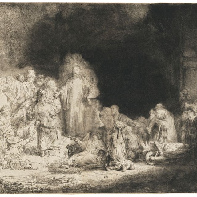 Rembrandt van Rijn — Христос, исцеляющий больных ("Гравюра за сто гульденов")