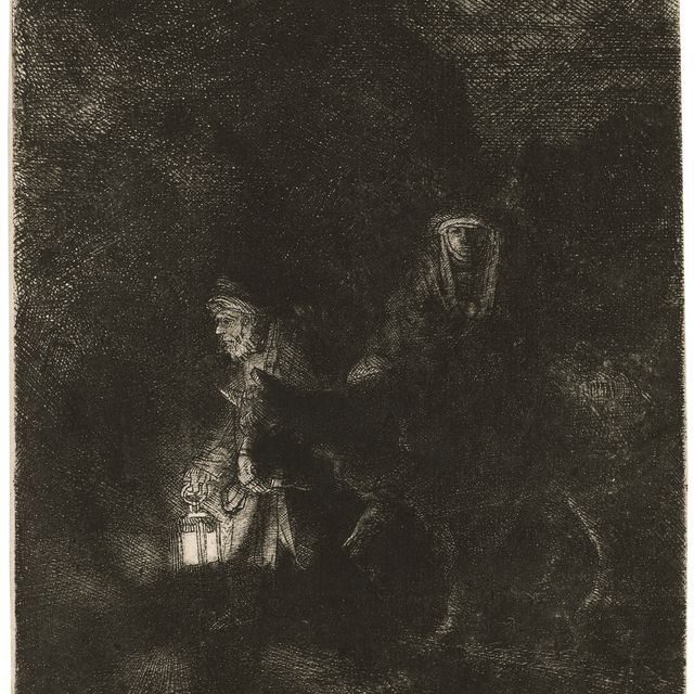 Rembrandt van Rijn — Полет в Египет: ночной репортаж