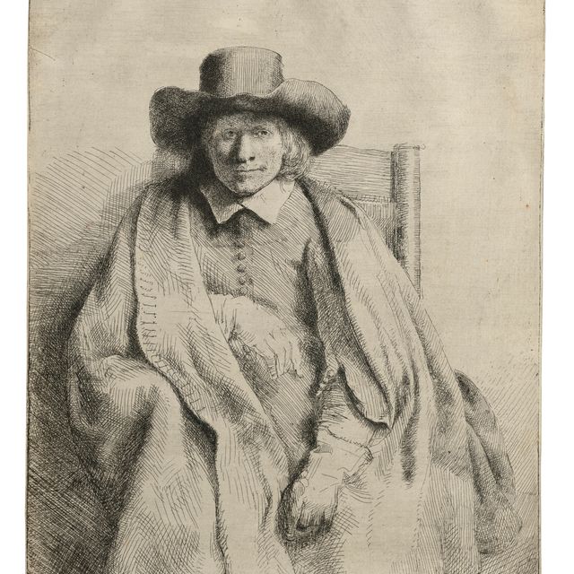 Rembrandt van Rijn — Клеман де Йонге, продавец печатных изданий