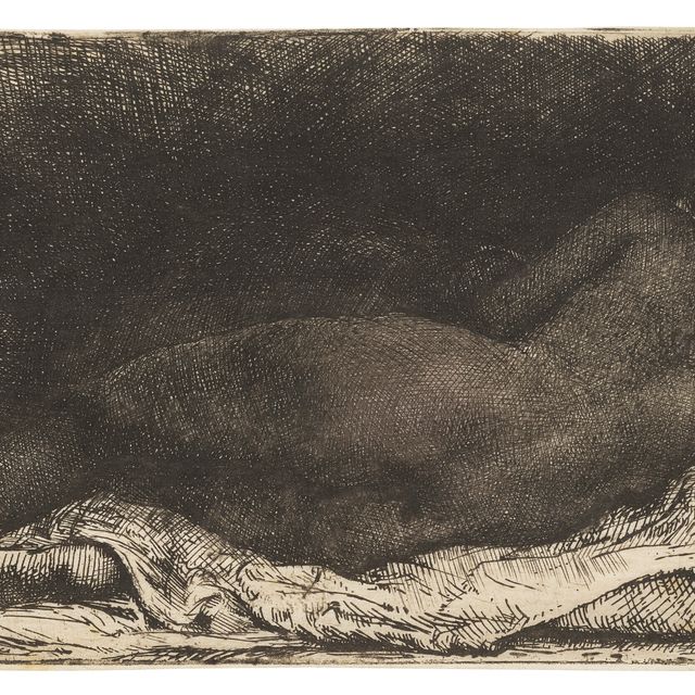 Rembrandt van Rijn — Обнаженная лежащая женщина ("Кушетка для негритянок")