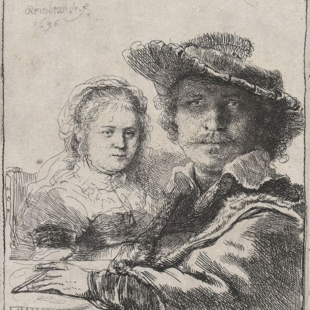 Rembrandt van Rijn — Автопортрет с Саскией