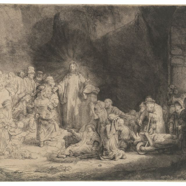 Rembrandt van Rijn — Христос, исцеляющий больных ("Гравюра за сто гульденов")