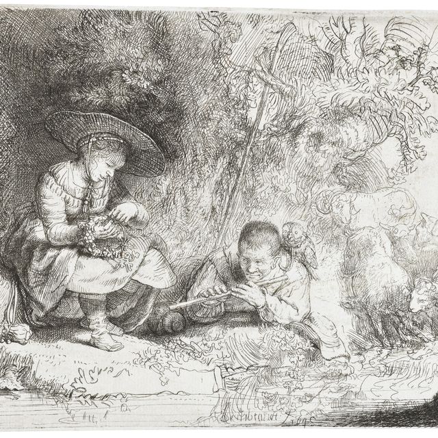 Rembrandt van Rijn — Флейтист ("Het Uilenspiegeltje")