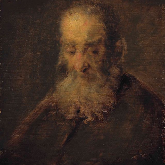 Rembrandt van Rijn — Голова бородатого мужчины