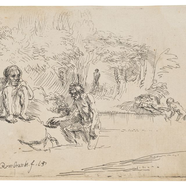 Rembrandt van Rijn — Купальщицы ("De Zwemmertjes")