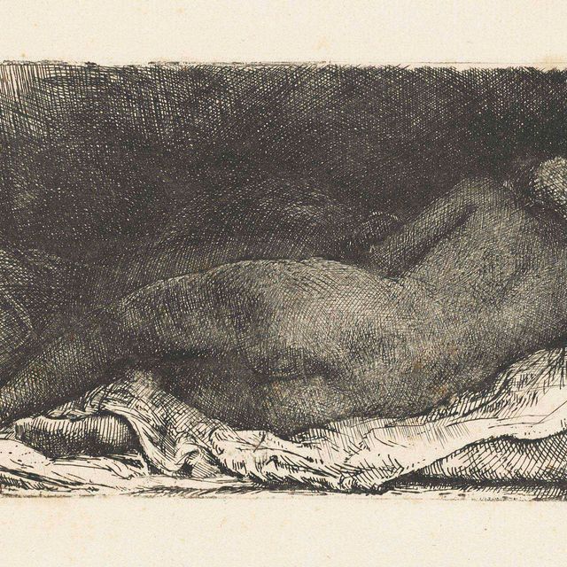 Rembrandt van Rijn — Лежащая негритянка (Б., Зал. 205; Ч. 299)