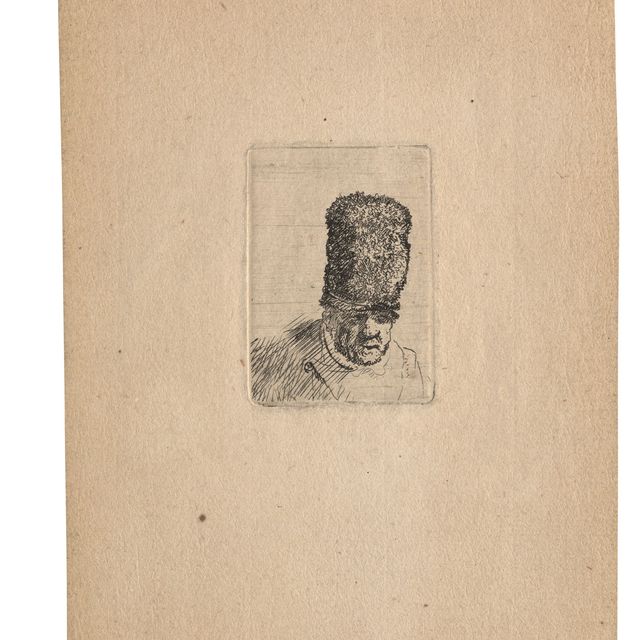Rembrandt van Rijn — Голова старика в высокой меховой шапке
